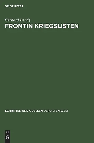 Frontin Kriegslisten cover