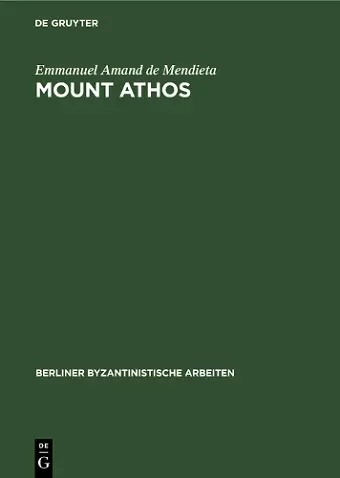 Mount Athos cover