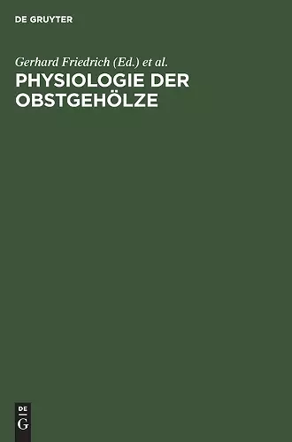 Physiologie Der Obstgehölze cover
