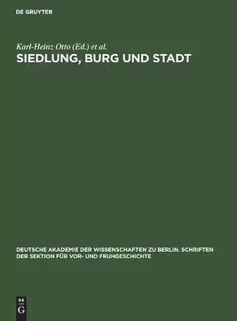 Siedlung, Burg Und Stadt cover