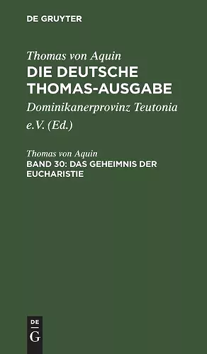 Das Geheimnis Der Eucharistie cover