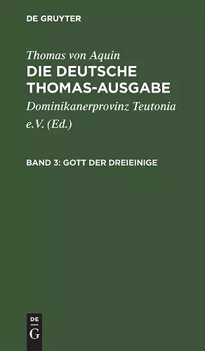 Gott Der Dreieinige cover