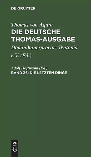 Die Letzten Dinge cover