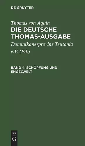 Schöpfung Und Engelwelt cover