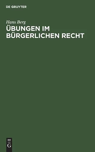 Übungen Im Bürgerlichen Recht cover
