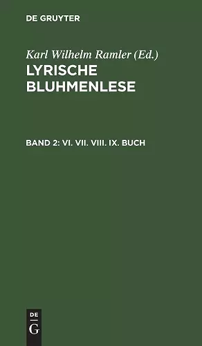 VI. VII. VIII. IX. Buch cover