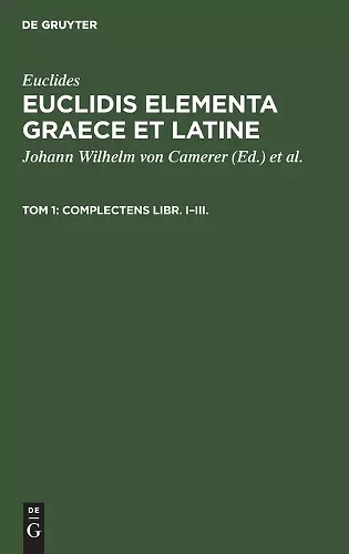 Complectens Libr. I-III. cover