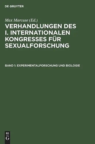 Experimentalforschung Und Biologie cover