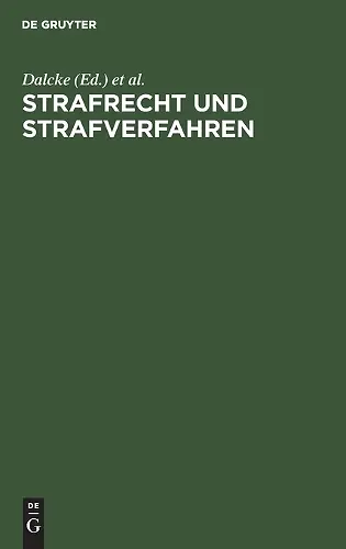 Strafrecht Und Strafverfahren cover