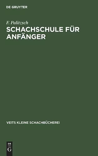 Schachschule Für Anfänger cover