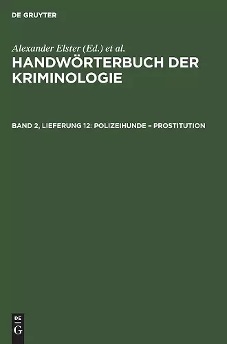 Polizeihunde - Prostitution cover