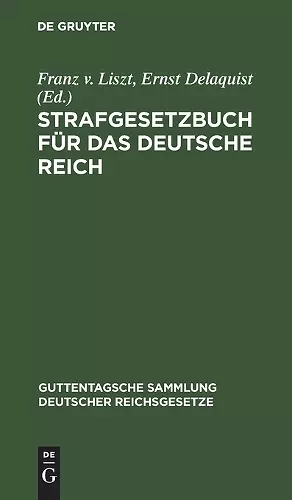 Strafgesetzbuch Für Das Deutsche Reich cover