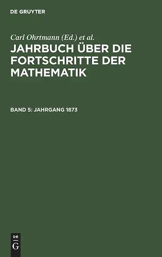 Jahrgang 1873 cover