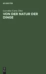 Von Der Natur Der Dinge cover