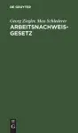Arbeitsnachweisgesetz cover