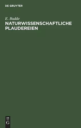 Naturwissenschaftliche Plaudereien cover