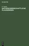 Naturwissenschaftliche Plaudereien cover