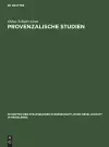 Provenzalische Studien cover