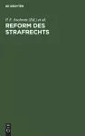 Reform des Strafrechts cover