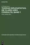 Thomas Diplovatatius, de Claris Iuris Consultis, Band 1 cover