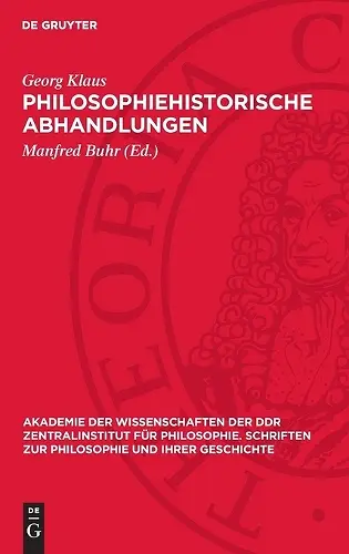 Philosophiehistorische Abhandlungen cover
