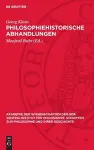 Philosophiehistorische Abhandlungen cover