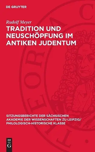 Tradition Und Neuschöpfung Im Antiken Judentum cover