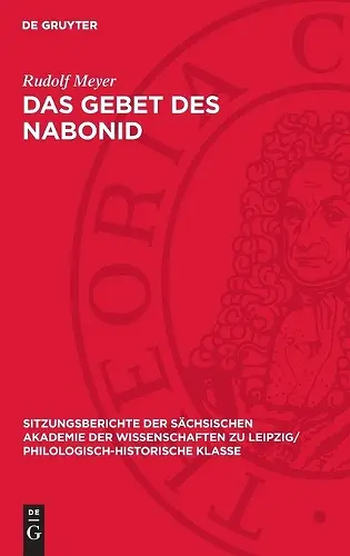 Das Gebet Des Nabonid cover