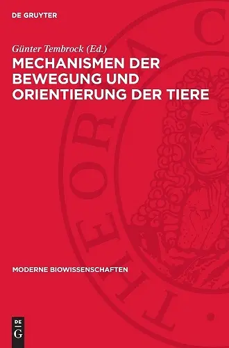 Mechanismen Der Bewegung Und Orientierung Der Tiere cover