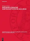 Spätbabylonische Wirtschaftstexte Aus Uruk cover