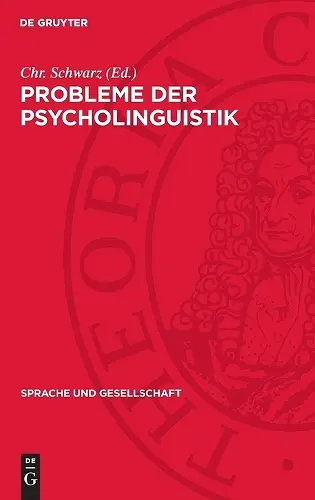 Probleme Der Psycholinguistik cover