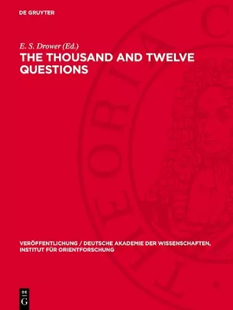 The Thousand and Twelve Questions cover