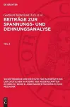 Beiträge Zur Spannungs- Und Dehnungsanalyse. Teil 5 cover