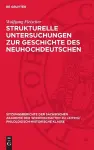 Strukturelle Untersuchungen Zur Geschichte Des Neuhochdeutschen cover