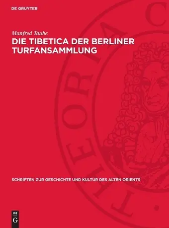 Die Tibetica Der Berliner Turfansammlung cover