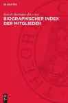 Biographischer Index Der Mitglieder cover