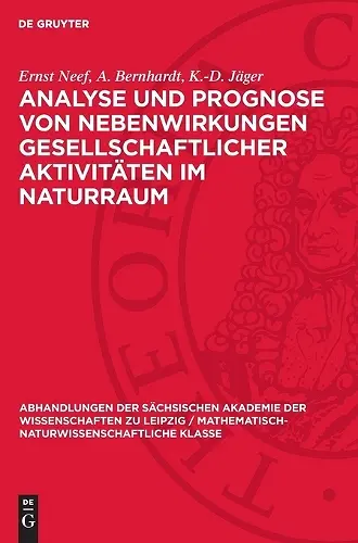 Analyse Und Prognose Von Nebenwirkungen Gesellschaftlicher Aktivitäten Im Naturraum cover