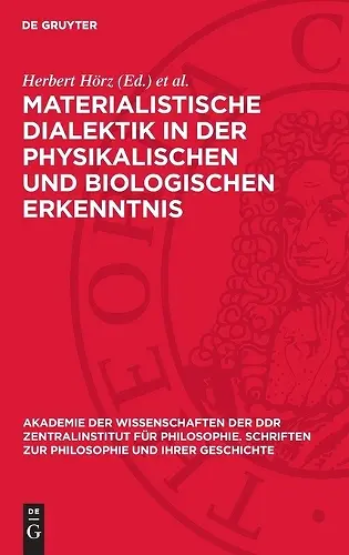Materialistische Dialektik in Der Physikalischen Und Biologischen Erkenntnis cover