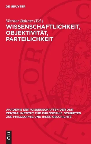 Wissenschaftlichkeit, Objektivität, Parteilichkeit cover