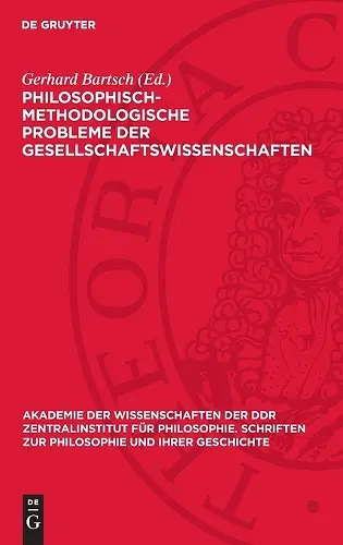 Philosophisch-Methodologische Probleme Der Gesellschaftswıssenschaften cover