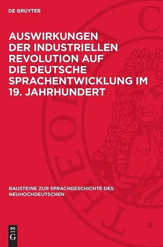 Auswirkungen Der Industriellen Revolution Auf Die Deutsche Sprachentwicklung Im 19. Jahrhundert cover