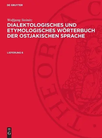 Wolfgang Steinitz: Dialektologisches Und Etymologisches Wörterbuch Der Ostjakischen Sprache. Lieferung 6 cover