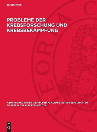 Probleme der Krebsforschung und Krebsbekämpfung cover
