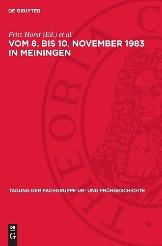 Vom 8. Bis 10. November 1983 in Meiningen cover