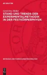 Stand Und Trends Der Experimentalmethodik in Der Festkörperphysik cover