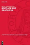 Beiträge Zur Geochemie cover