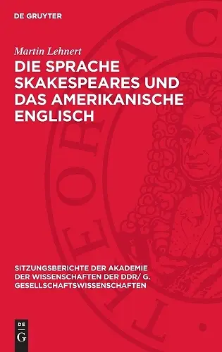 Die Sprache Skakespeares Und Das Amerikanische Englisch cover