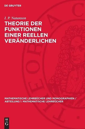 Theorie Der Funktionen Einer Reellen Veränderlichen cover