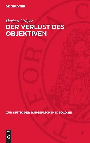 Der Verlust Des Objektiven cover