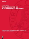 Ein Buddhistisches Yogalehrbuch, Textband cover
